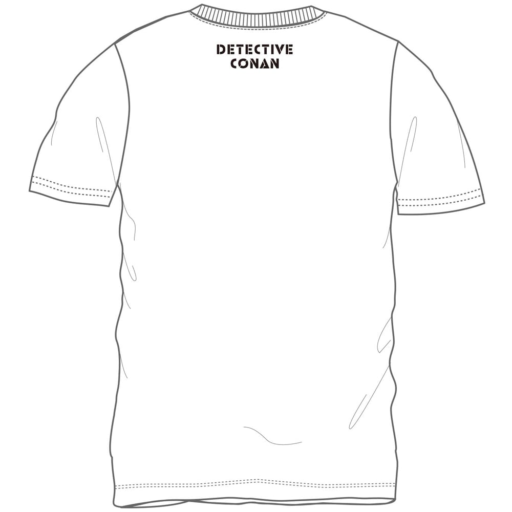 劇場版『名探偵コナン ハロウィンの花嫁』 ワンポイント刺繍柄半袖Tシャツ ホワイト Mサイズ