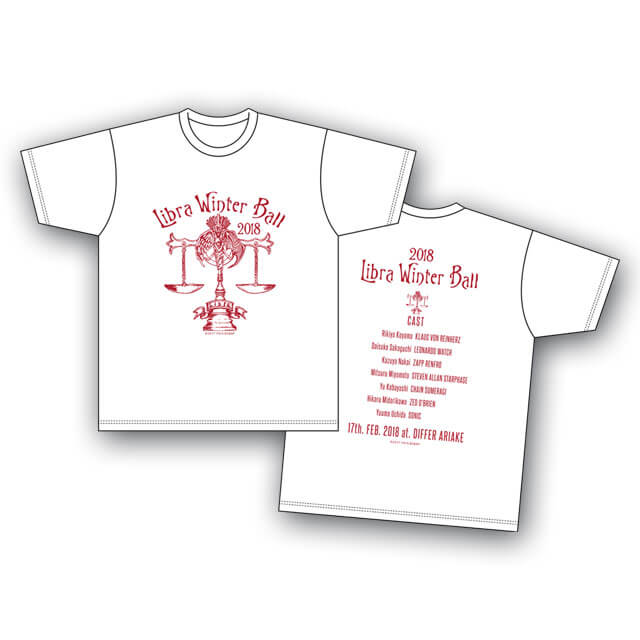 血界戦線 & BEYOND 「ライブラ日本支部 冬の舞踏会」イベントTシャツ 白 ＜Lサイズ＞