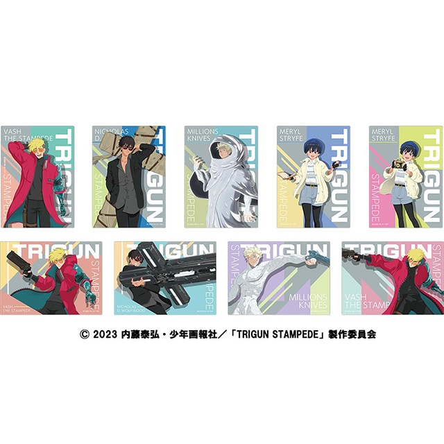 TRIGUN STAMPEDE トレーディングアクリルカード【全9種】 ランダム3枚セット